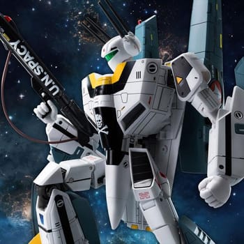 Robotech ROBO-DOU ROBOTECH VF‐1S Super Veritech Set (RICK HUNTER) Action Figure 