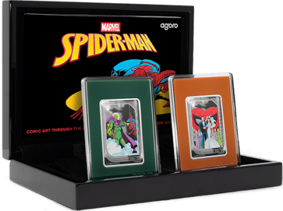Marvel Collector Box – Spider-Man: Comic Art Through The Ages Silver Collectible 