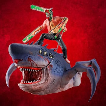 Chainsaw Man Chainsaw Man & Beam (The Movie Second) Collectible Figure 