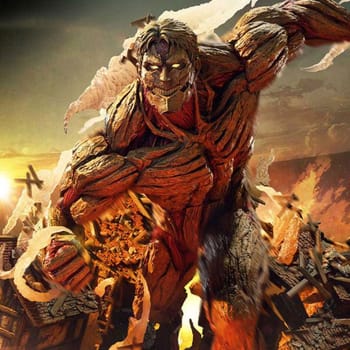 Attack on Titan Reiner Braun Armored Titan Diorama 