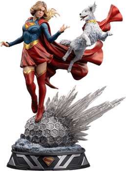 DC Comics Supergirl & Krypto 1:10 Scale Statue 