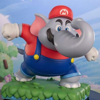 Nintendo Elephant Mario Statues 