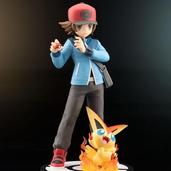 Pokémon Hilbert with Victini Collectible Figure 
