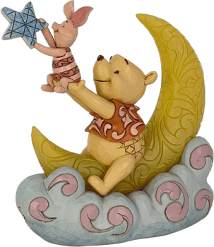 Disney Pooh & Piglet LED Moon Figurine 