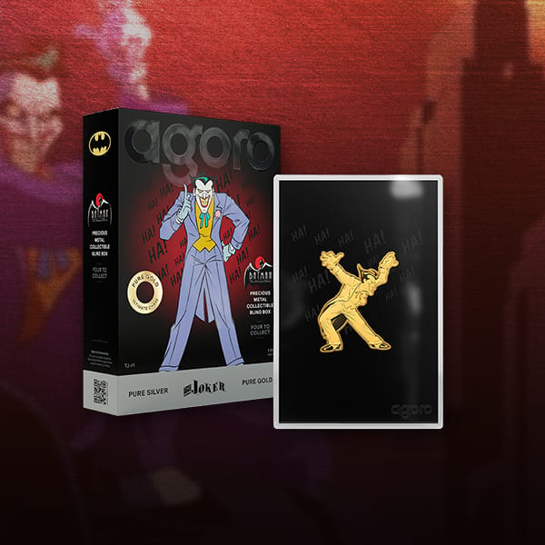 Batman: The Animated Series Joker Blind Box Silver Collectible by Agoro