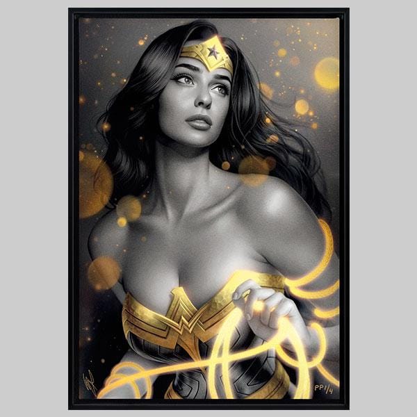 Wonder Woman: Black & Gold Art Print