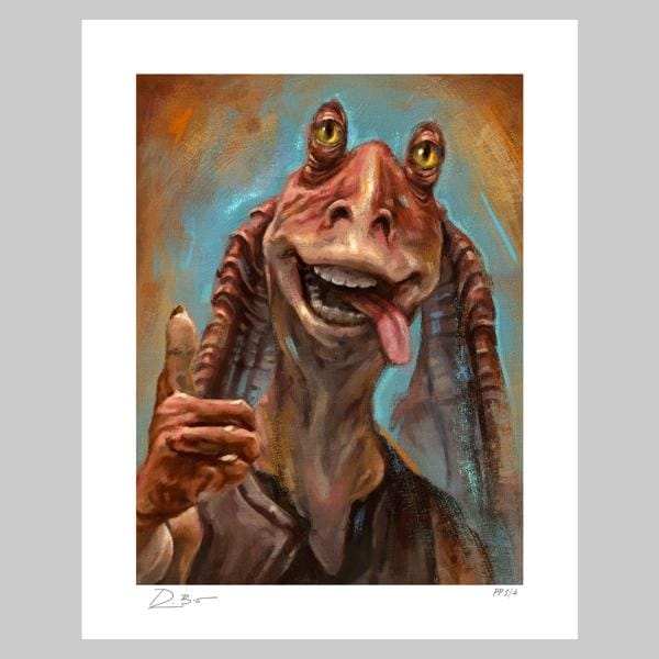 Jar Jar Binks™: Portrait of a Gungan Art Print