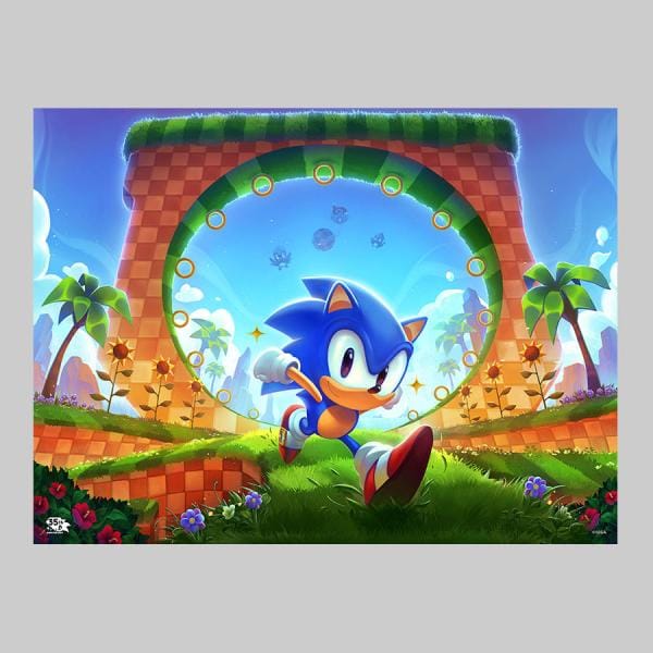 Sonic the Hedgehog: First Loop-de-Loop Art Print