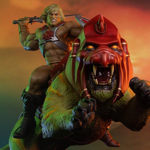 He-Man™ & Battle Cat™ Quarter Scale Maquette