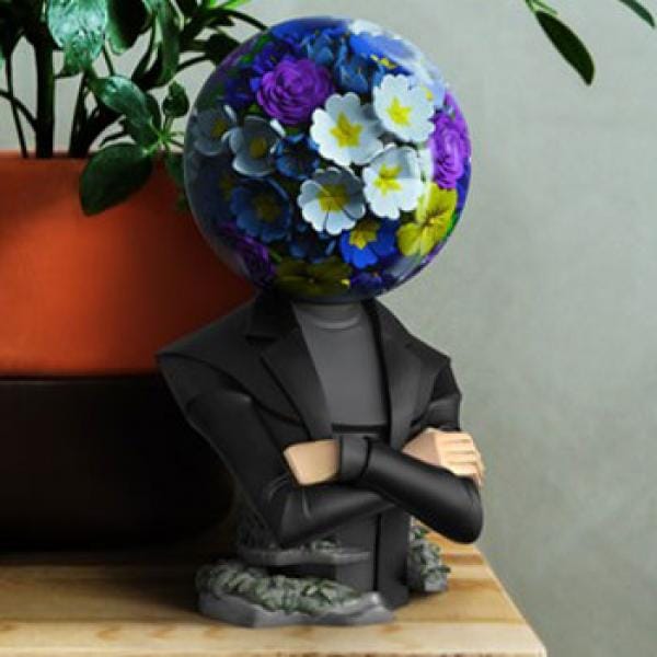 Flower and Man (Winter Edition) Polystone Statue