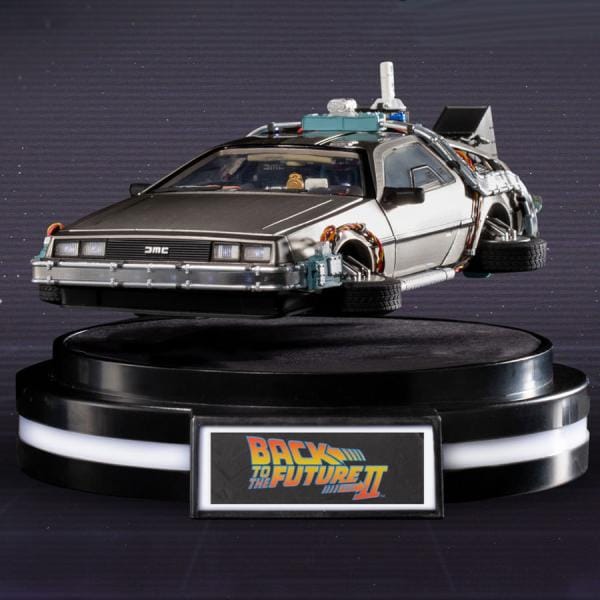 DeLorean Floating Statues