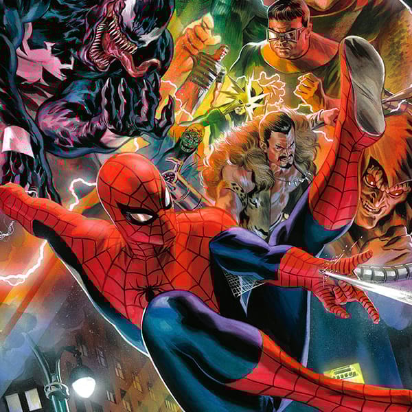 Spider-Man vs the Sinister Six Fine Art Print