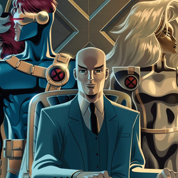 Charles Xavier & The X-Men Fine Art Print