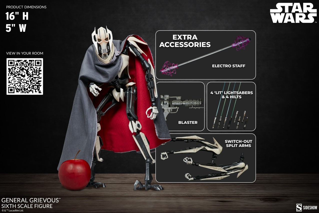 General Grievous Sixth Scale Figure by Sideshow Collectibles
