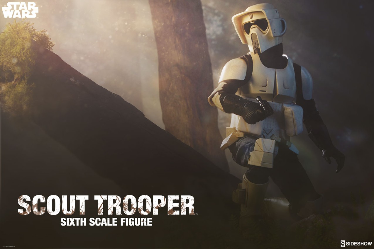Star Wars Scout Trooper Sixth Scale Figure by Sideshow Colle Star Wars Scout Trooper Sixth Scale Figure by Sideshow Colle