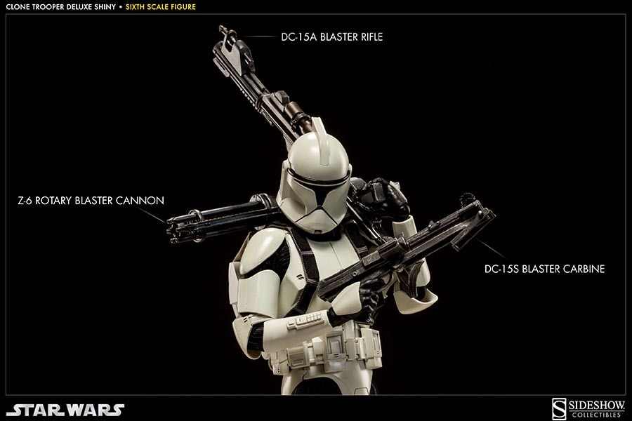 Star Wars Clone Trooper Deluxe: 'Shiny' Sixth Scale Figure - Prototype Shown View 5