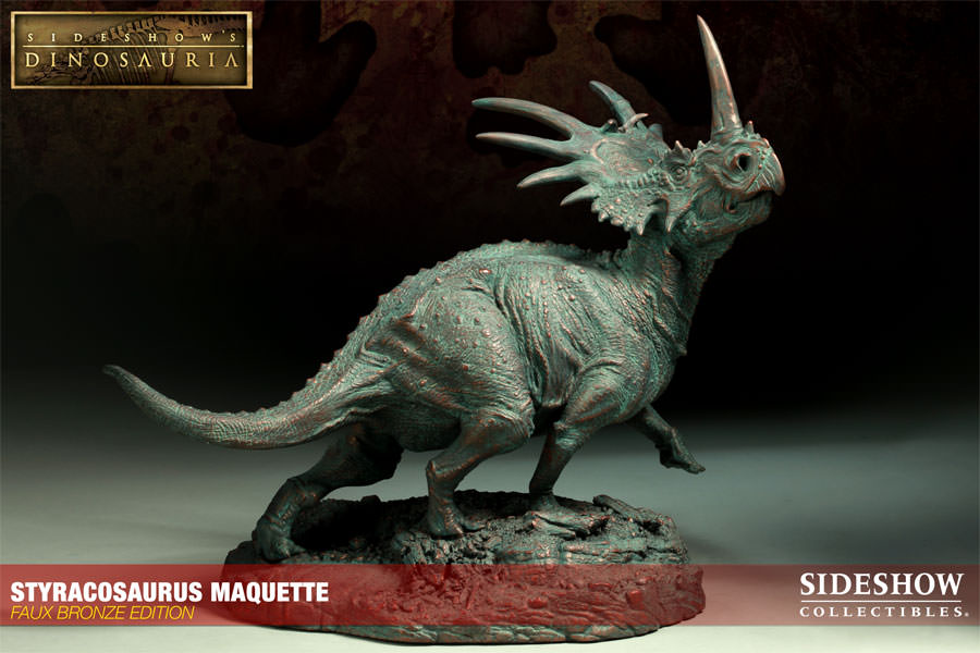 Dinosauria Styracosaurus - Faux Bronze Edition Maquette  View 3