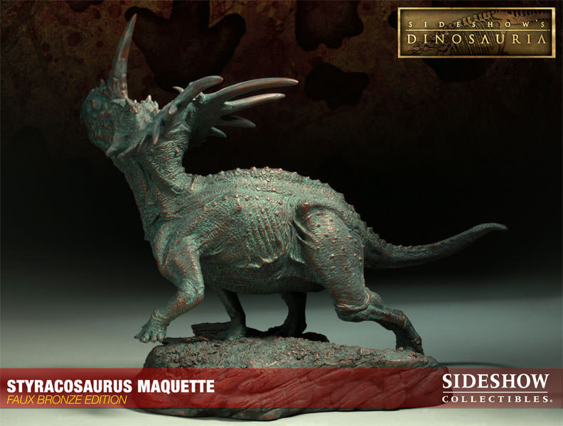 Dinosauria Styracosaurus - Faux Bronze Edition Maquette  View 5