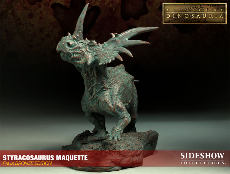 Dinosauria Styracosaurus - Faux Bronze Edition Maquette  View 6