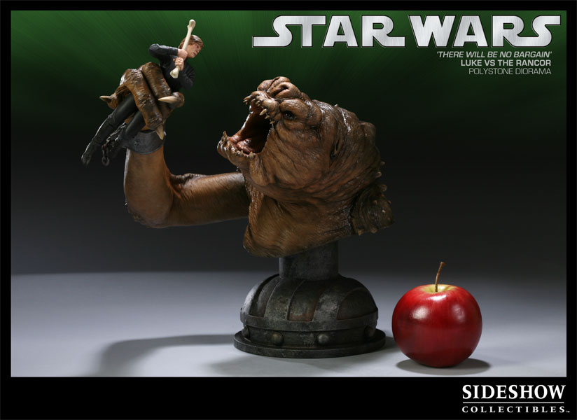 Star Wars There will be no Bargain - Luke VS Rancor Polystone Diorama  Collector Edition  View 2