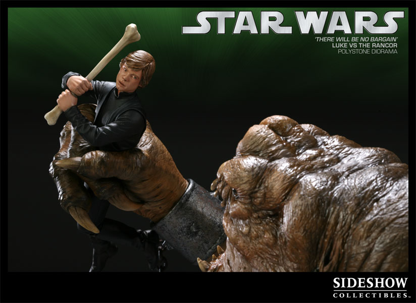 Star Wars There will be no Bargain - Luke VS Rancor Polystone Diorama  Collector Edition  View 3