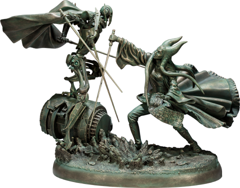 Star Wars 'Hunt for the Jedi' - Shaak Ti VS General Grievous Polystone Diorama - Prototype Shown View 6