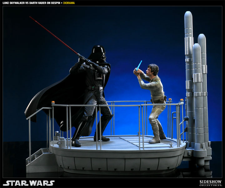 Star Wars I Am Your Father - Luke Skywalker VS Darth Vader on Bespin Polystone Diorama  View 2