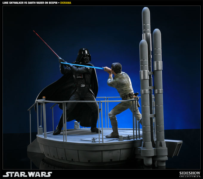 Star Wars I Am Your Father - Luke Skywalker VS Darth Vader on Bespin Polystone Diorama  View 3