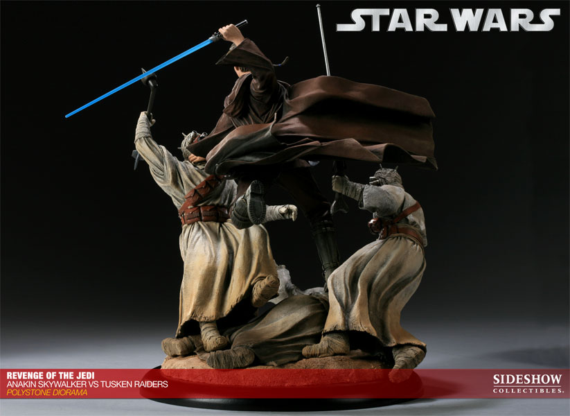 Star Wars Revenge of the Jedi - Anakin Skywalker VS Tusken Raiders Polystone Diorama  Collector Edition  View 5