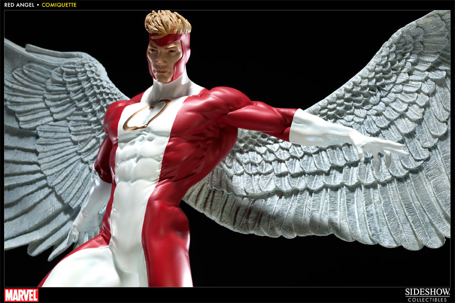 Marvel Red Angel Polystone Statue  View 2