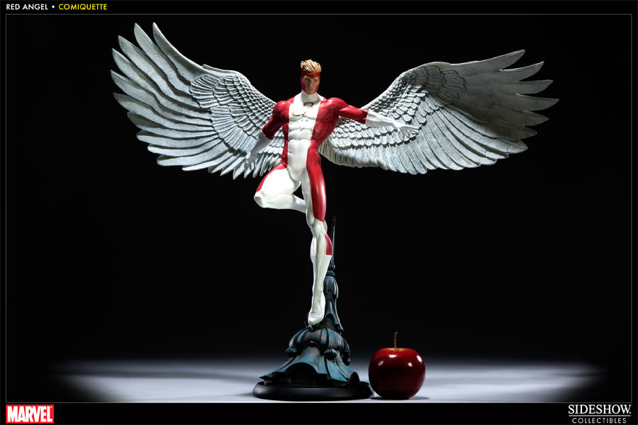 Marvel Red Angel Polystone Statue  View 3