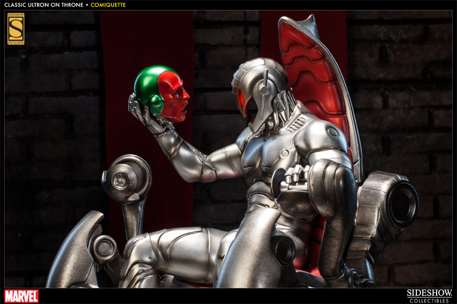 Marvel Classic Ultron on Throne Polystone Statue - Prototype Shown View 2