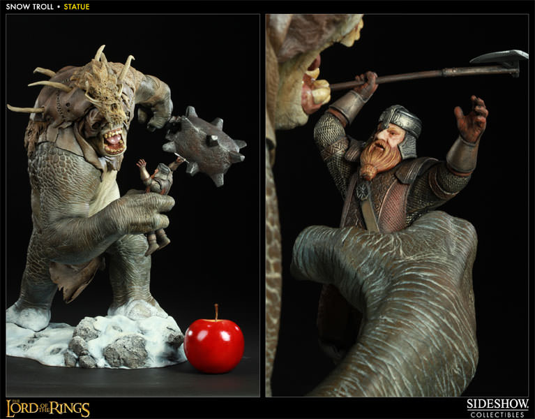 The Lord of the Rings Snow Troll Polystone Statue  View 3