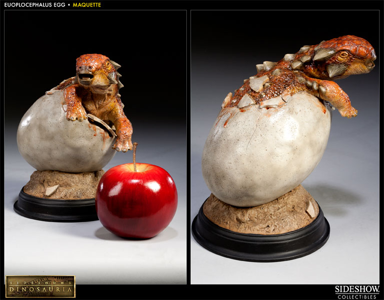 Dinosauria Euoplocephalus in Egg Maquette  View 3
