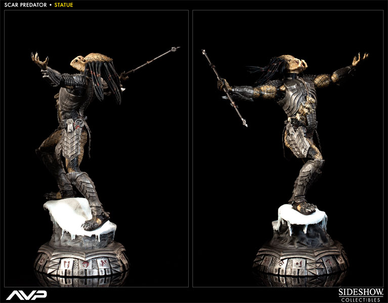 Alien VS Predator Scar Predator Statues  Collector Edition  View 4