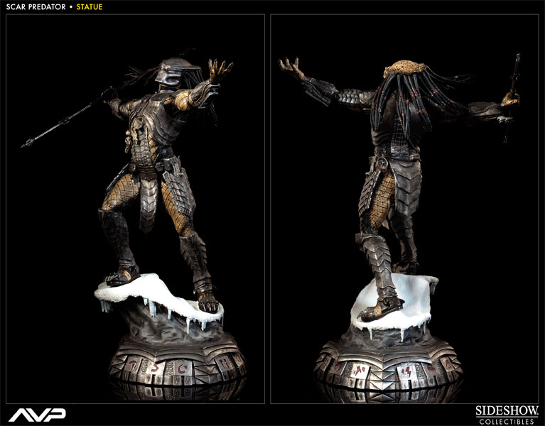 Alien VS Predator Scar Predator Statue by Sideshow Collectib