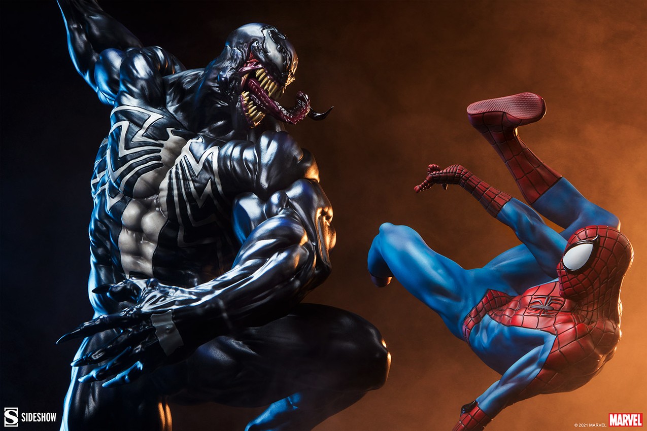 Spider-Man vs Venom Maquette by Sideshow Collectibles | Sideshow  Collectibles