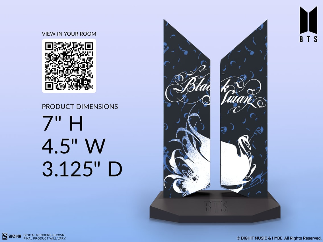 Premium BTS Logo: Black Swan Edition- Prototype Shown View 3