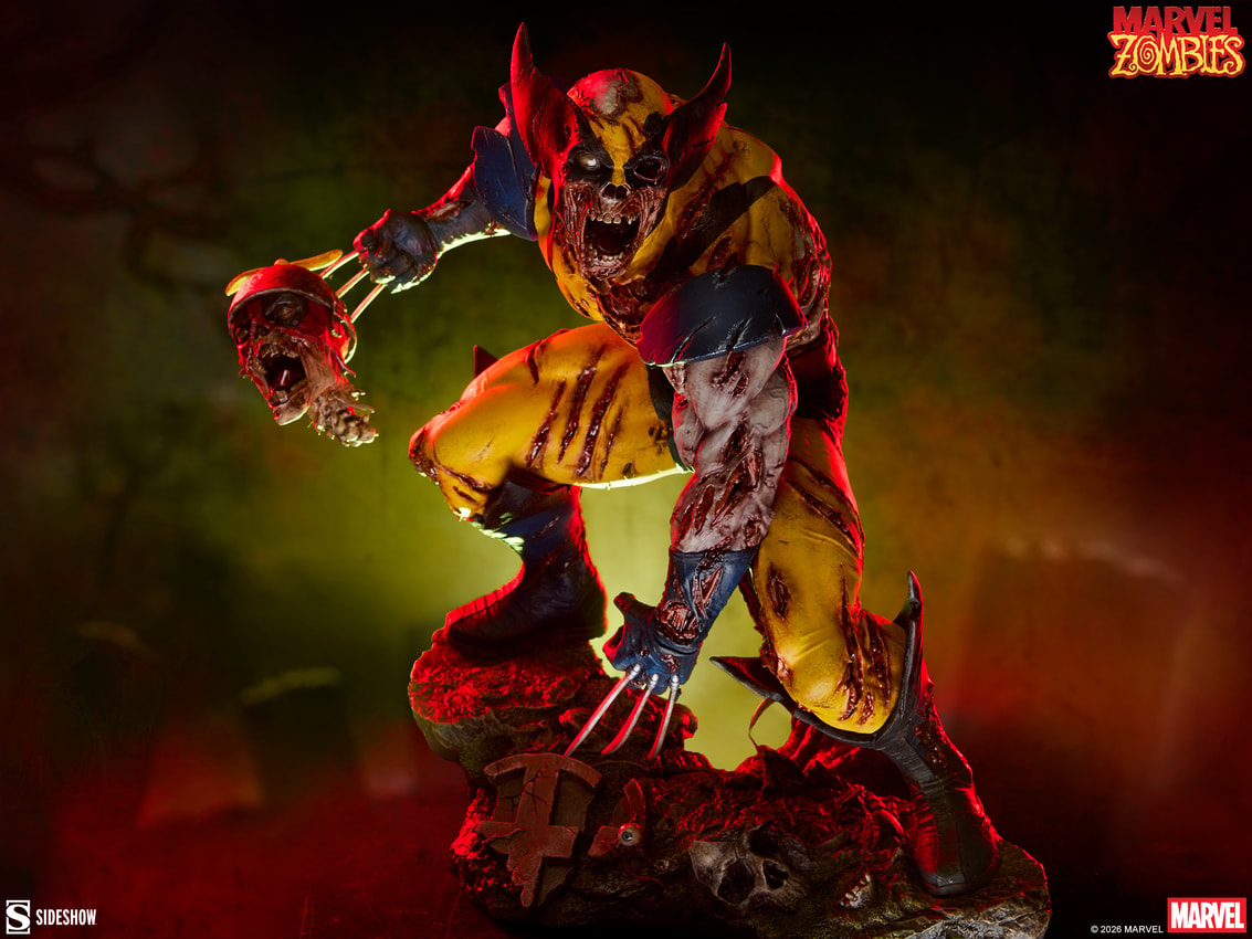 Marvel Wolverine: Marvel Zombies Statues - Prototype Shown View 2