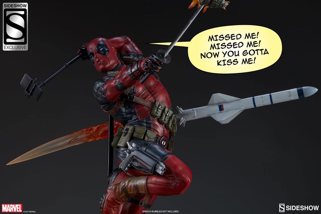 Marvel Deadpool Heat-Seeker Premium Format™ Figure  Exclusive Edition - Prototype Shown View 5