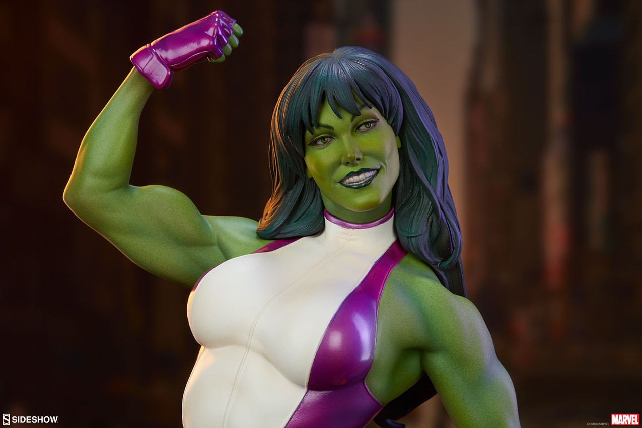サイドショウ sideshow シーハルク 約42cm フィギュア ⭐︎オマケ付き Marvel She-Hulk Statue by Sideshow Collectibles | Sideshow