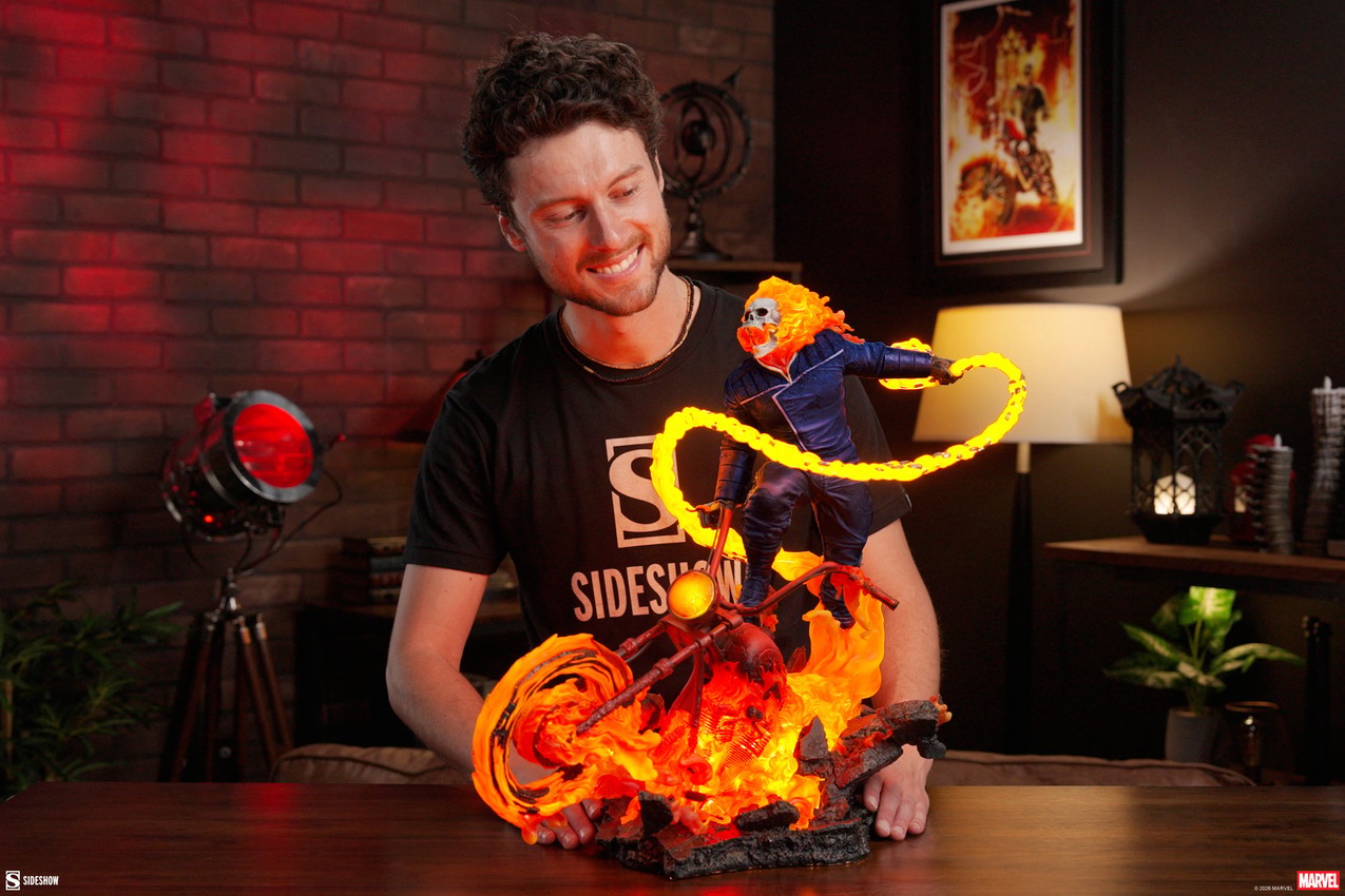 Marvel Ghost Rider (Classic Variant) Premium Format™ Figure - Prototype Shown View 1