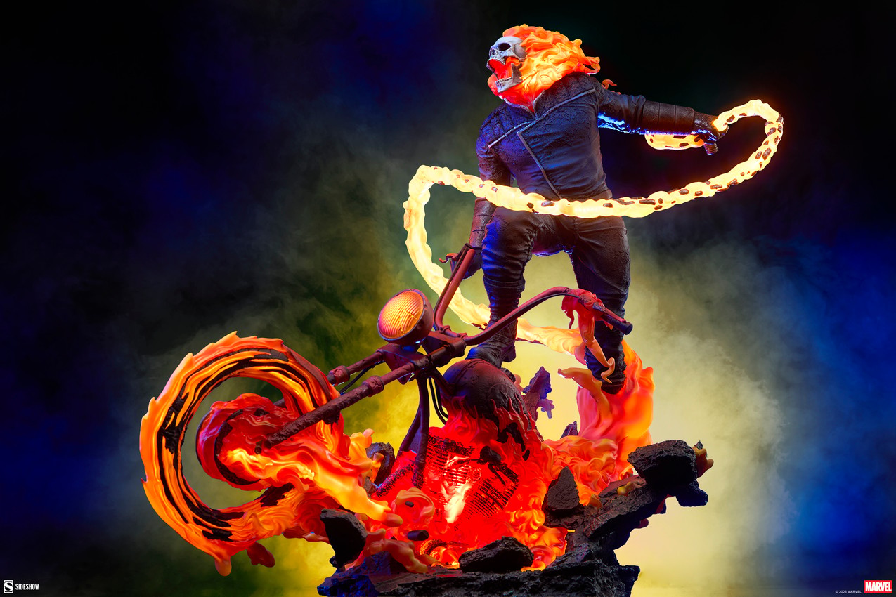Marvel Ghost Rider (Classic Variant) Premium Format™ Figure - Prototype Shown View 2