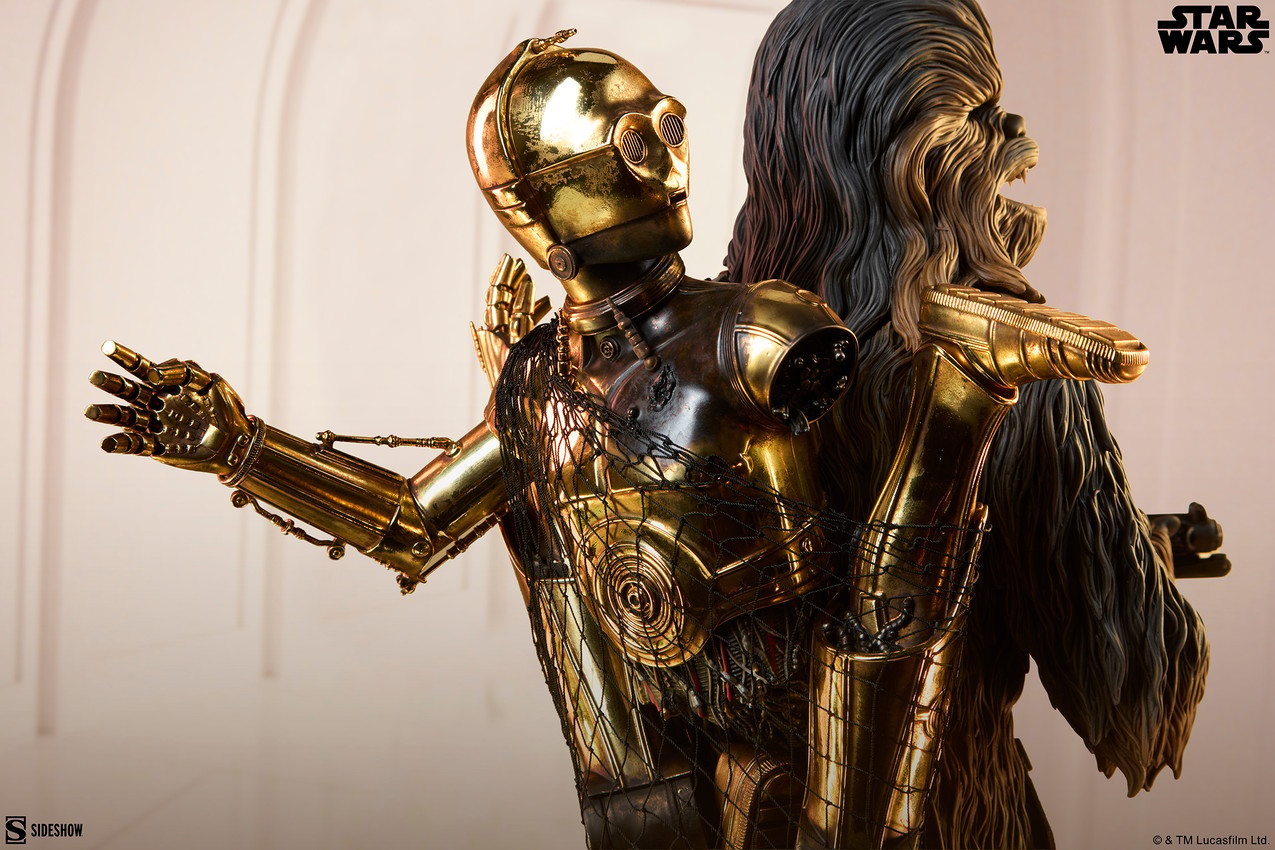 Star Wars Chewbacca™ and C-3PO™ Premium Format™ Figure - Prototype Shown View 6