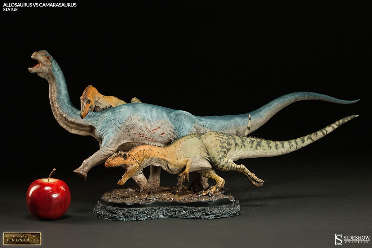 Dinosauria Allosaurus vs Camarasaurus Statues - Prototype Shown View 5