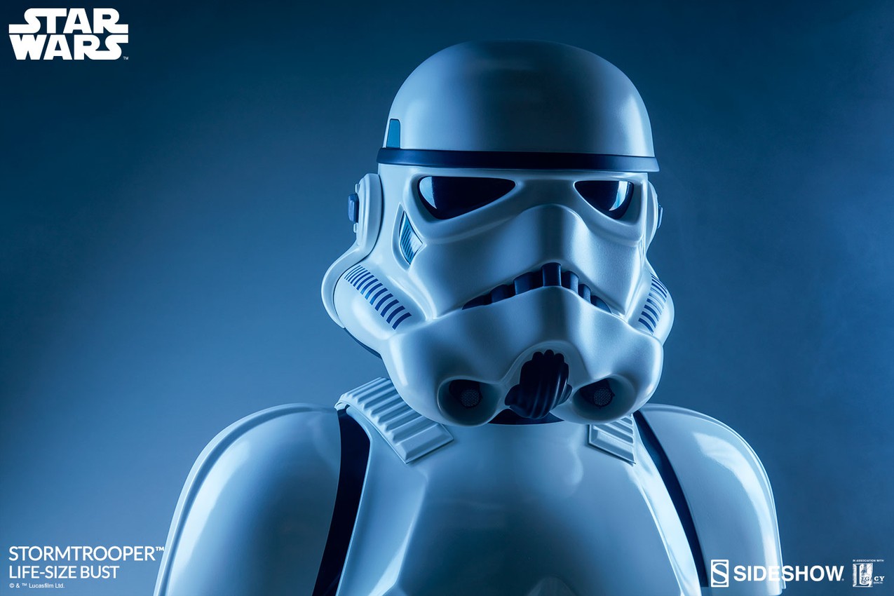 Star Wars Stormtrooper Life-Size Bust - Prototype Shown View 2