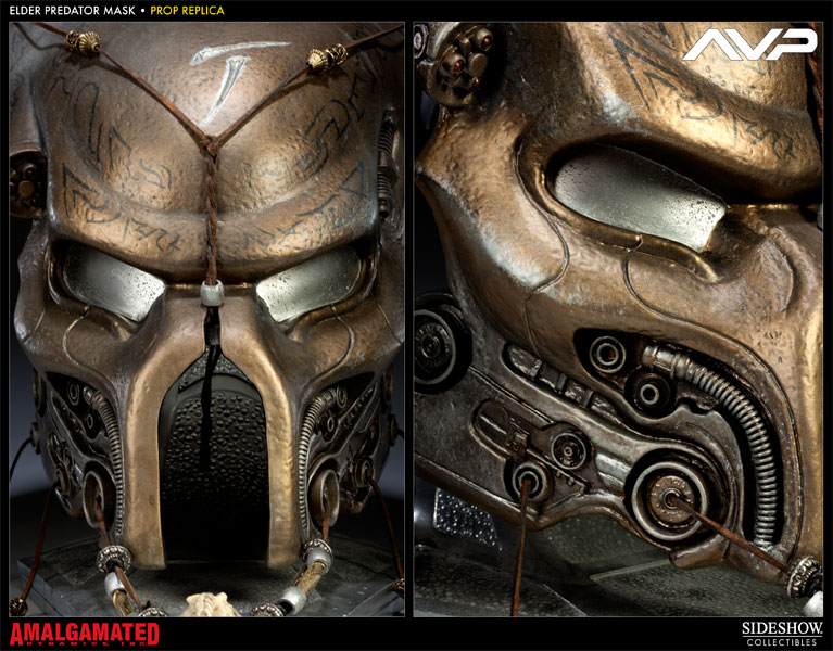 Alien VS Predator Elder Predator Ceremonial Mask Prop Replica  View 3