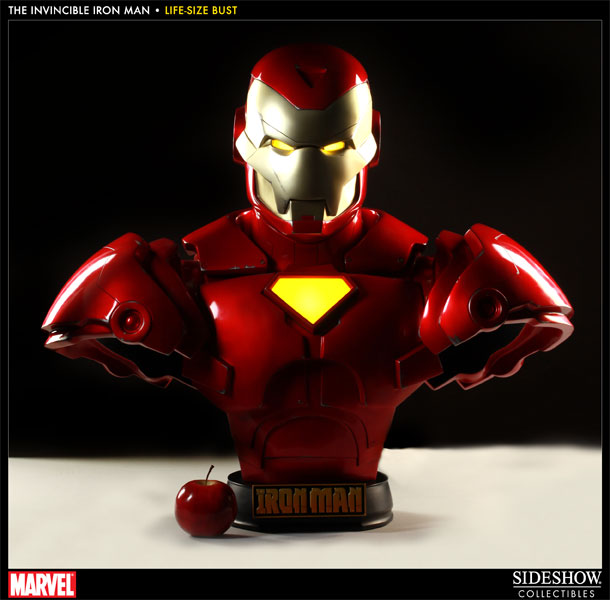 Marvel Invincible Iron Man Life-Size Bust by Sideshow