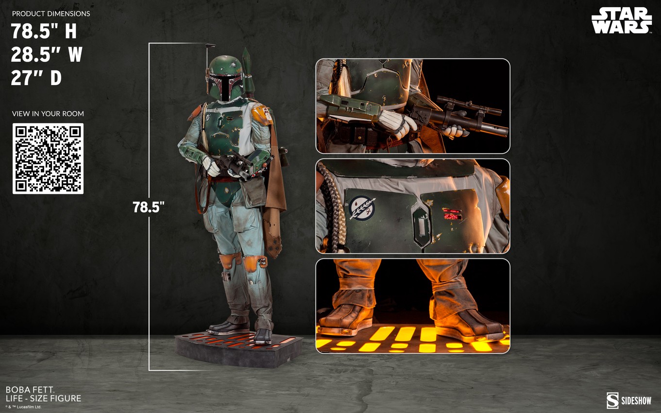 Sideshow collectibles life on sale size