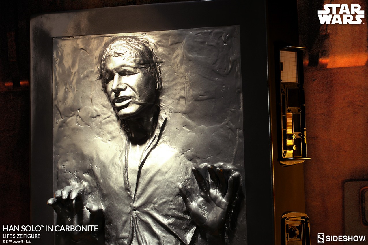 Star Wars Han Solo in Carbonite Life-Size Figure by Sideshow Star Wars Han Solo in Carbonite Life-Size Figure by Sideshow